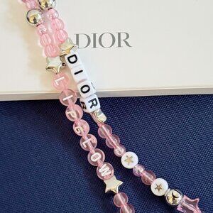 Dior Phone Lip Glow Charm Wrist Strap